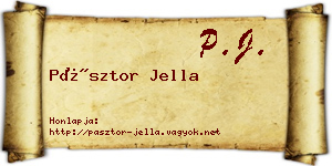 Pásztor Jella névjegykártya
